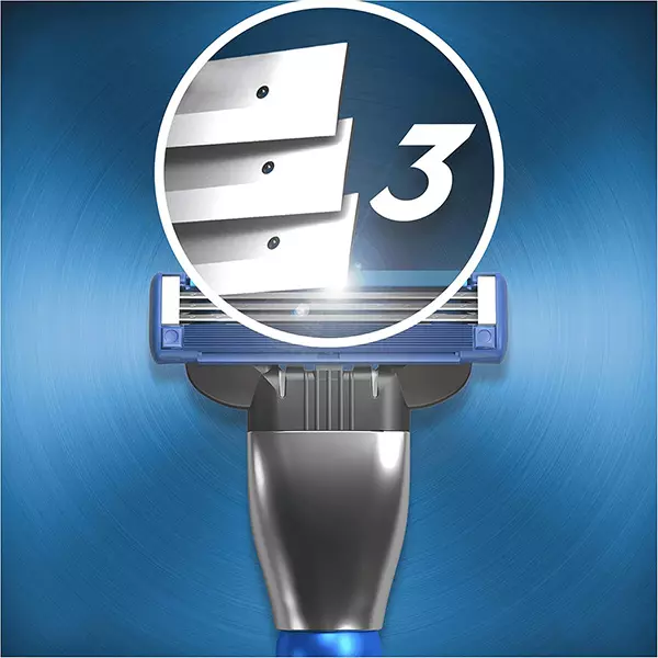 خودتراش ژیلت 3 تیغه مدل مچ تری توربو | mach 3 turbo