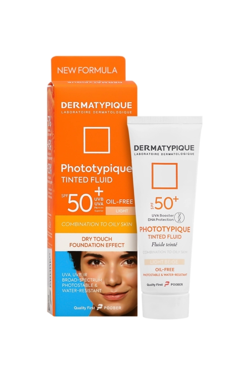 ضد آفتاب پوست چرب SPF50 درماتیپیک - بژ روشن