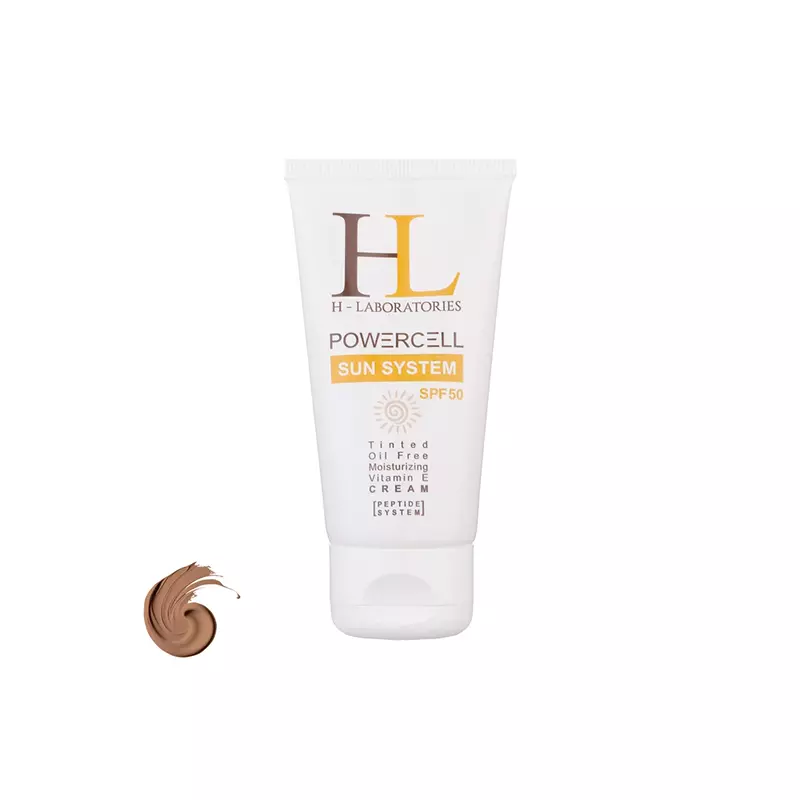 کرم ضد آفتاب رنگی اچ ال با پوشش طبیعی SPF50