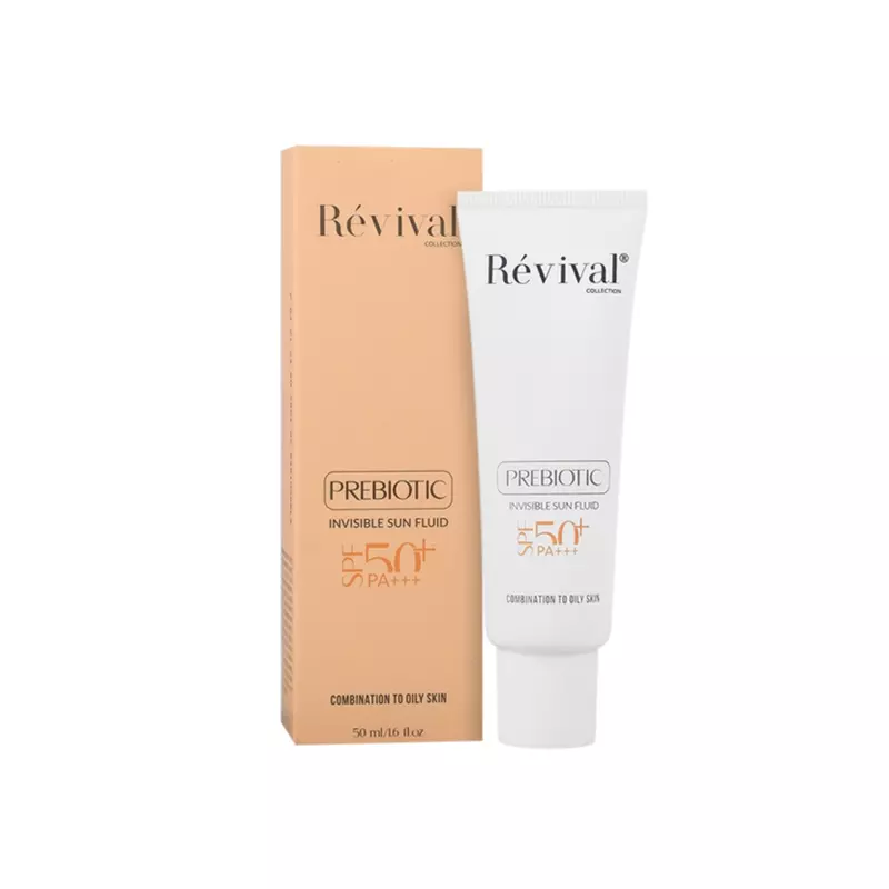 فلوئید ضد آفتاب پریبیوتیک رویوال برای پوست چرب SPF50