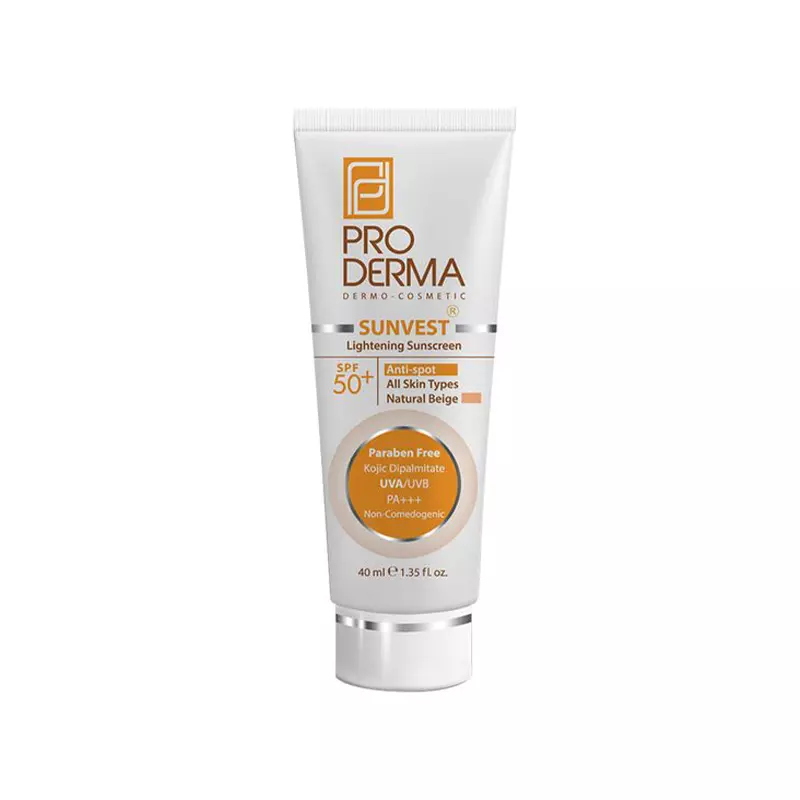 کرم ضد آفتاب و ضد لک پرودرما (بژ طبیعی) SPF50