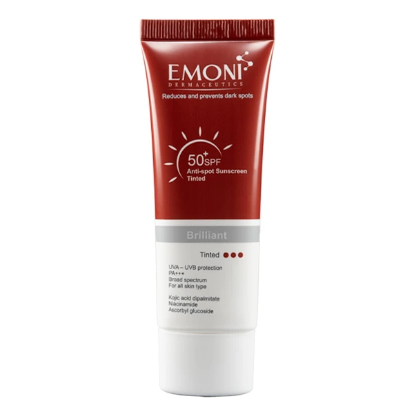 کرم ضد آفتاب و ضد لک برلیانت امونی (رنگی) SPF50