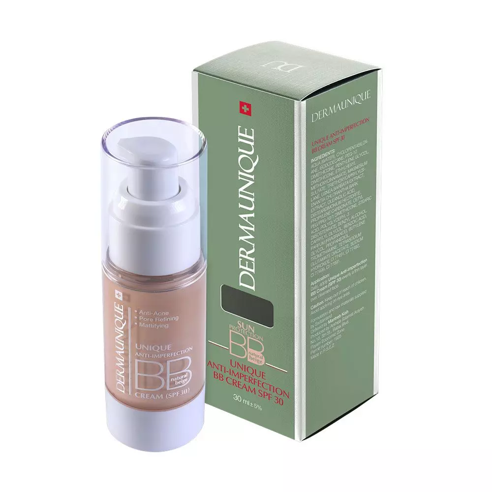 بی بی کرم ضدجوش و مات کننده درمایونیک SPF 15 (بژ طبیعی)