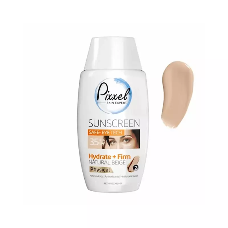 کرم ضد آفتاب مینرال صورت و دور چشم پیکسل SPF35 (بژ طبیعی)