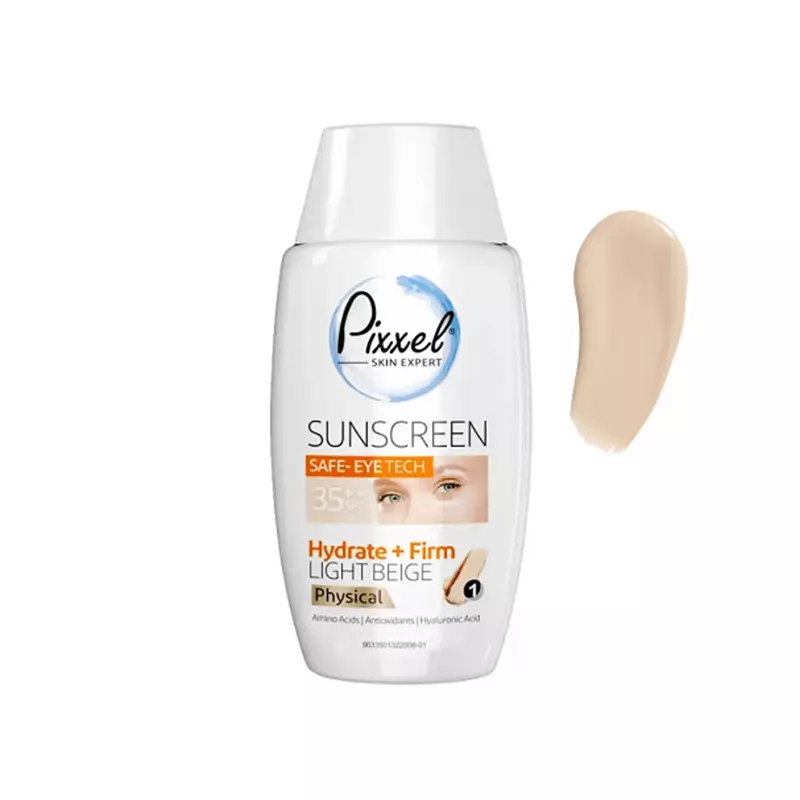 کرم ضد آفتاب مینرال صورت و دور چشم پیکسل SPF35 (بژ روشن)