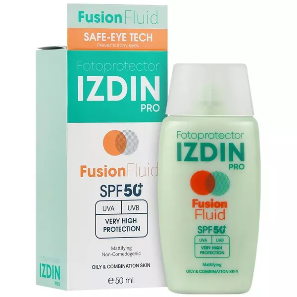 ضد آفتاب فیوژن فلوئید ایزدین پرو SPF50 (پوست چرب)