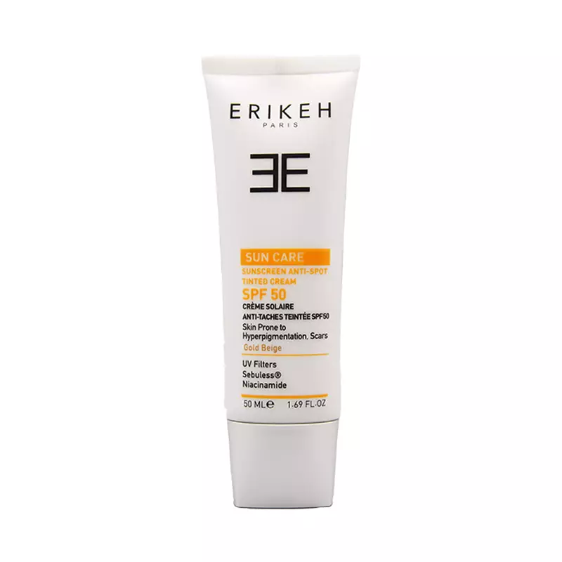 کرم ضد آفتاب و ضد لک اریکه SPF50 (بژ طلایی)