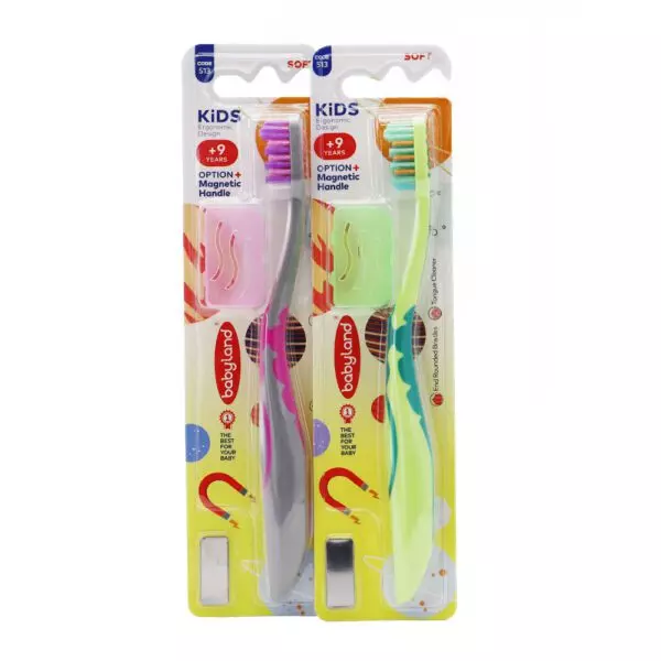 مسواک کودک بیبی لند با برس نرم (مخصوص بالای ۹ سال)