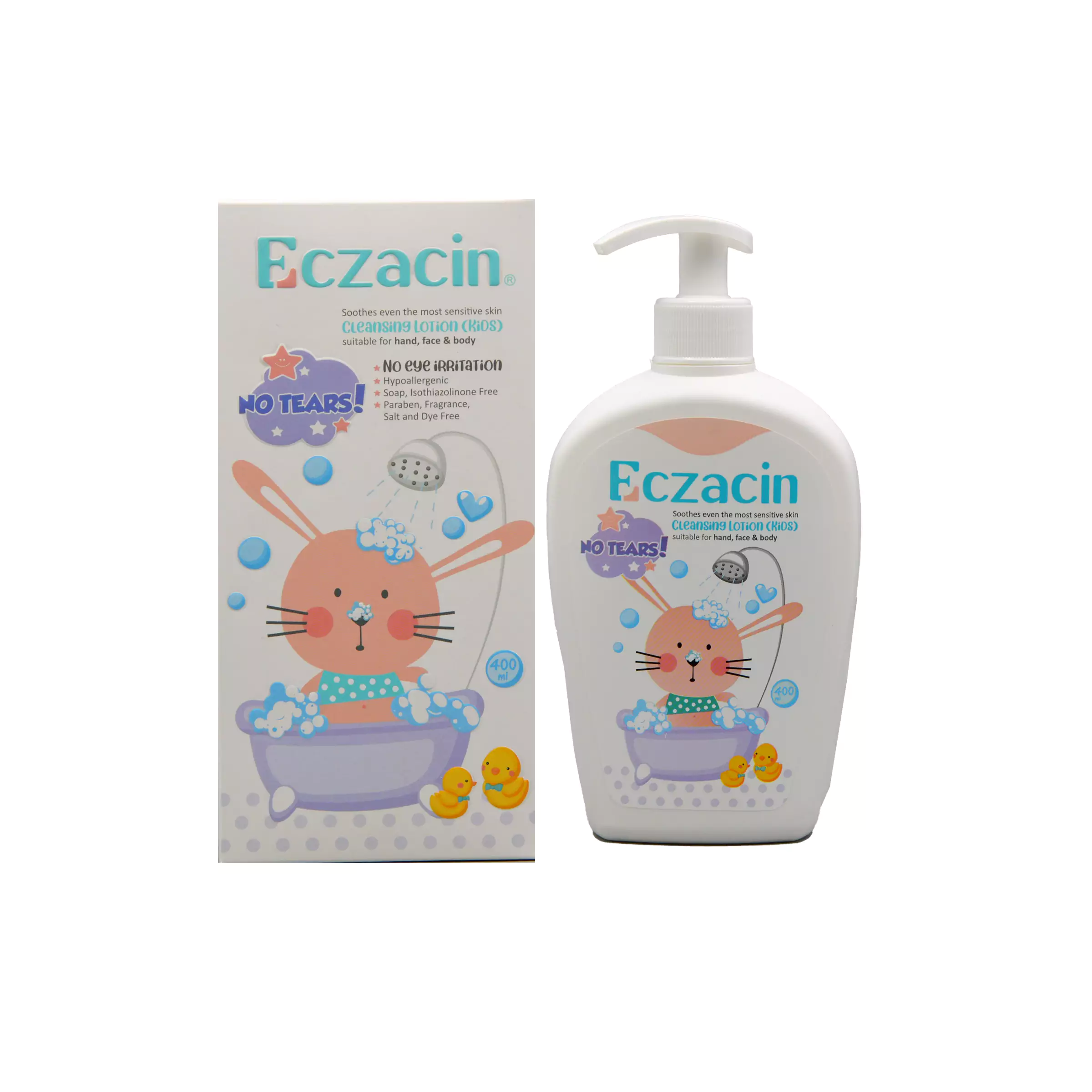 لوسیون شوینده صورت و بدن کودک اگزاسین (400 میل)