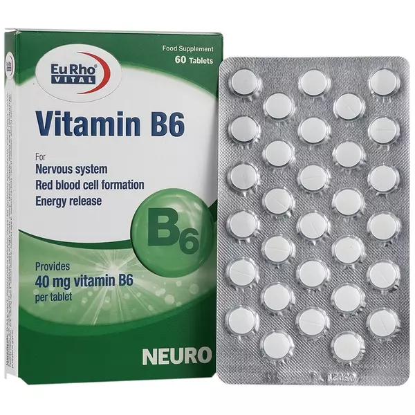 قرص ویتامین B6 یوروویتال (60 عددی)