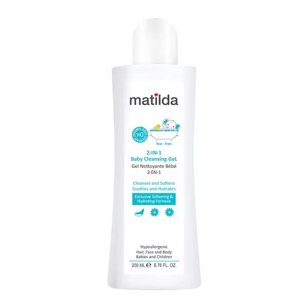 ژل پاک کننده 2 در 1 کودک ماتیلدا (200 میل) | سر و بدن