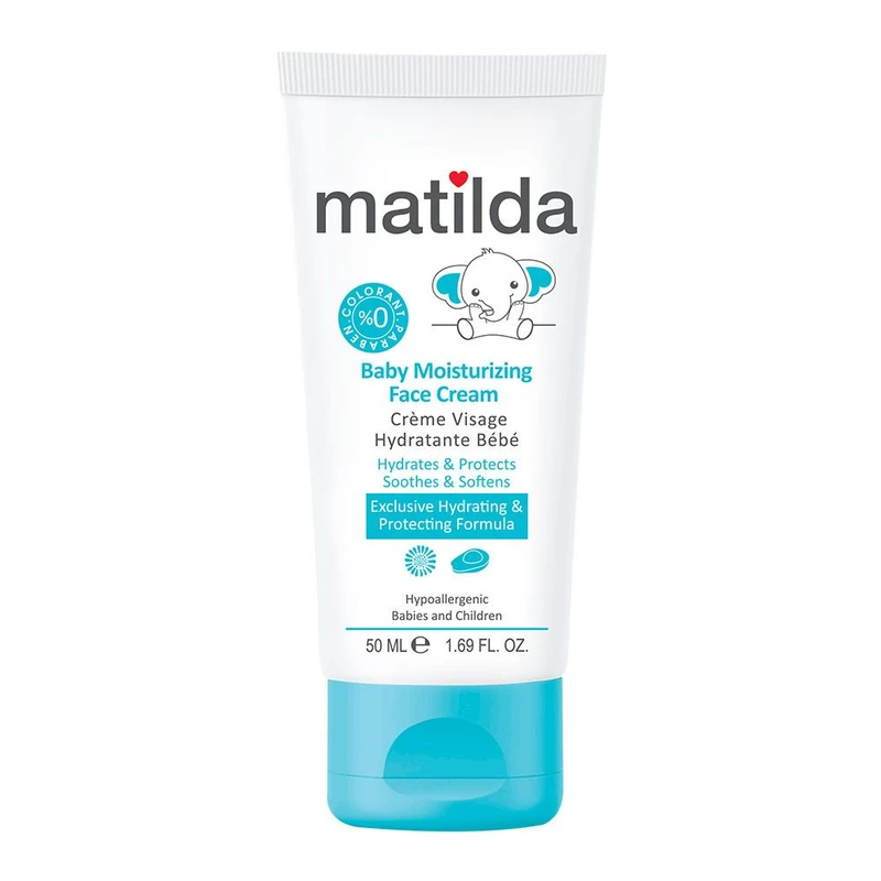 کرم مرطوب کننده صورت کودک ماتیلدا (50 میل) | مناسب از بدو تولد
