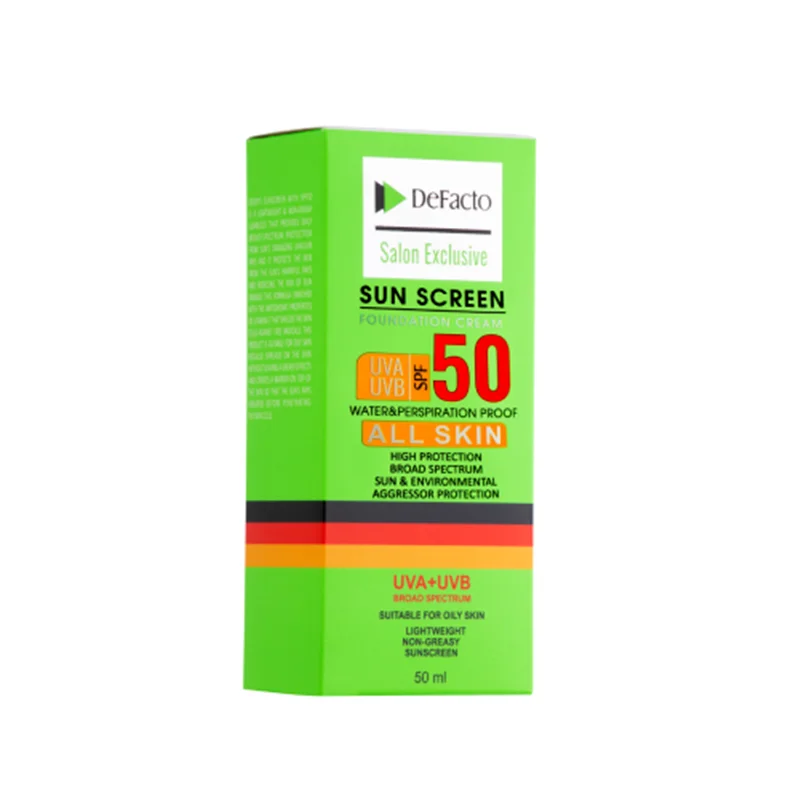 کرم ضد آفتاب رنگی دیفکتو SPF 50 مناسب انواع پوست (در ۳ رنگ)