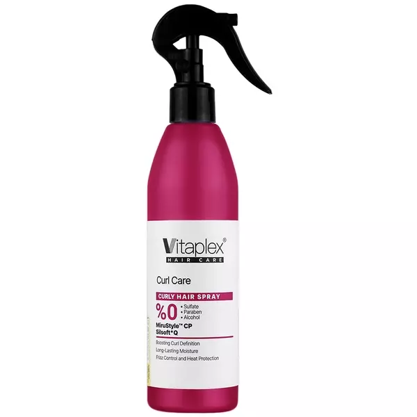 اسپری آبرسان و ترمیم کننده موی فر و مجعد ویتاپلکس 300 میلی لیتر