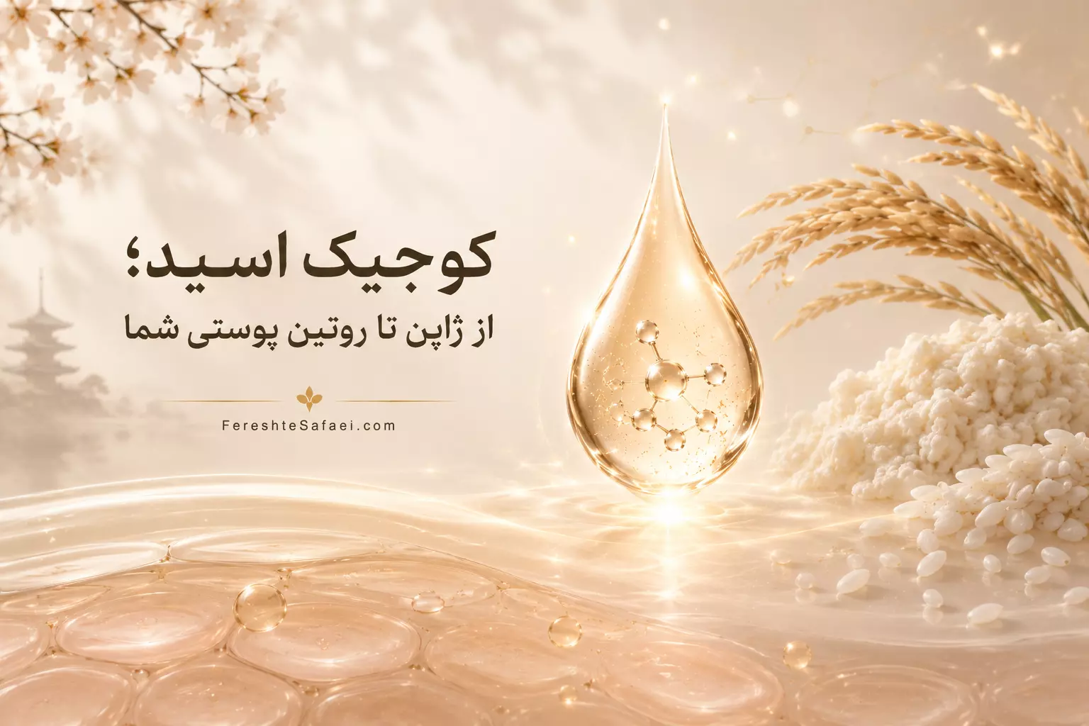کوجیک اسید، از کارخانه آبجوسازی ژاپن تا روتین پوستی شما