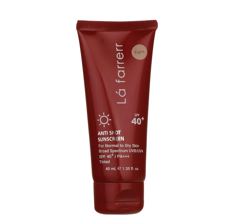 کرم ضد آفتاب و ضدلک رنگی لافارر مناسب پوست‌های خشک و معمولی SPF 40 رنگ روشن