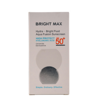فلوئید ضد آفتاب آکوافیوژن برایت مکس SPF50: آبرسانی، ضد لک و محافظت سبک