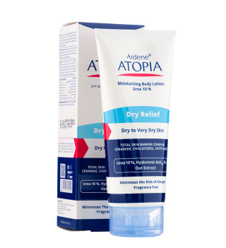 لوسیون مرطوب‌کننده قوی بدن اوره 10% Dry Relief آردن آتوپیا