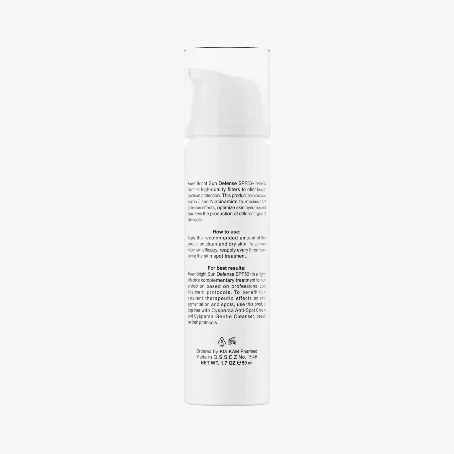 فلوئید ضد آفتاب ضدلک SPF50 سیسپرسا