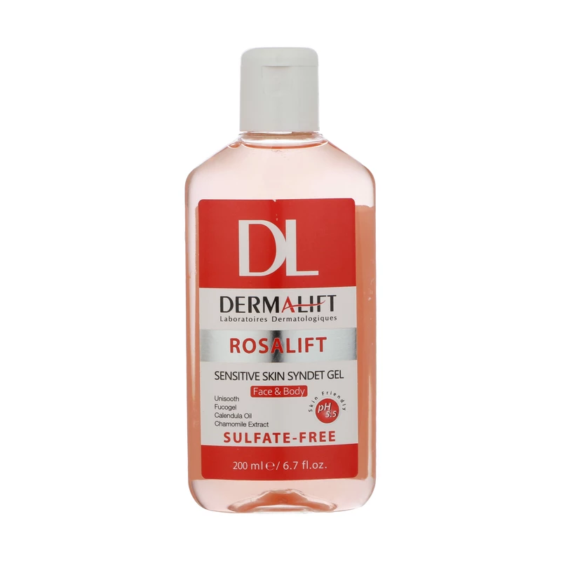 ژل شستشوی پوست حساس درمالیفت مدل Rosalift