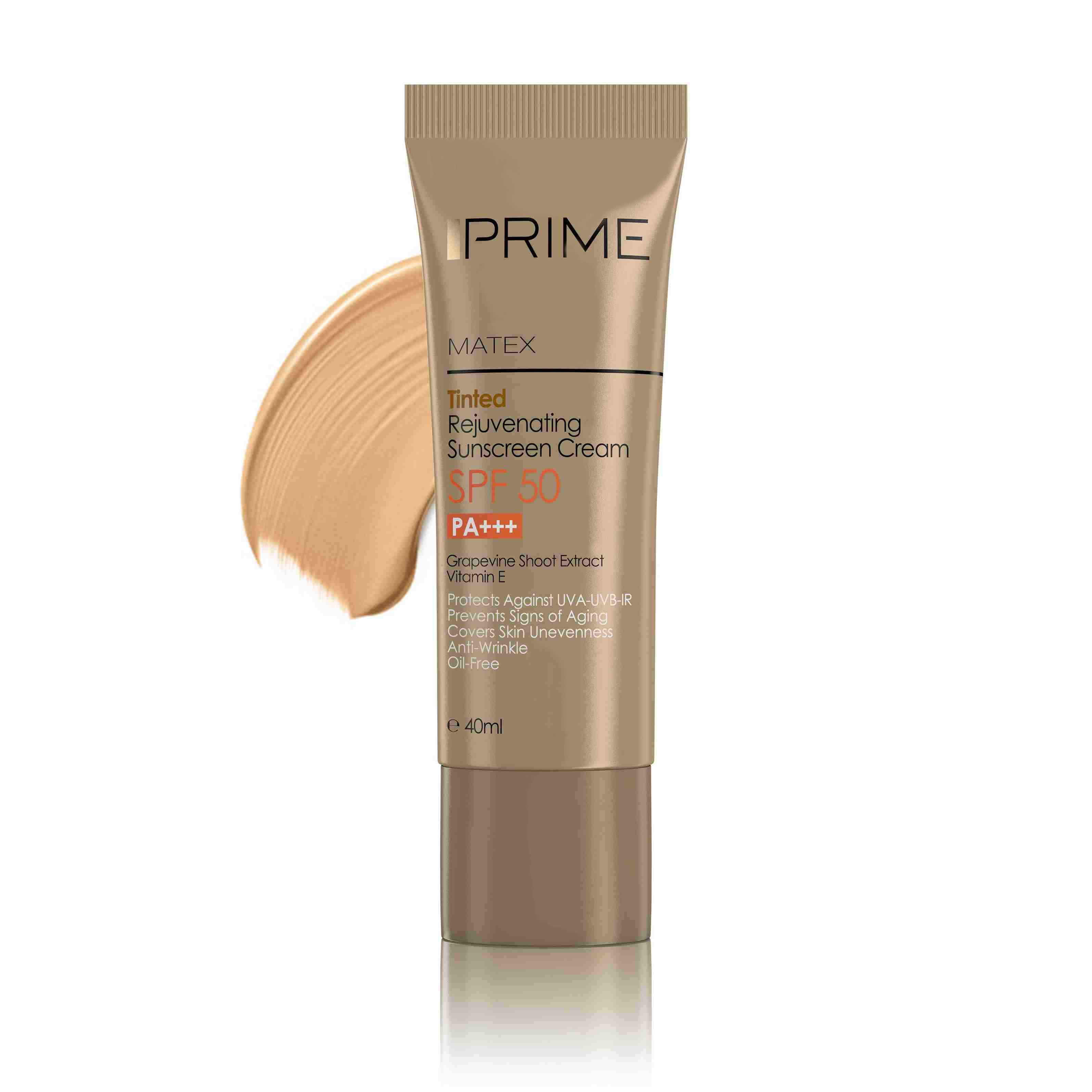 کرم ضد آفتاب رنگی جوان‌کننده پریم SPF 50