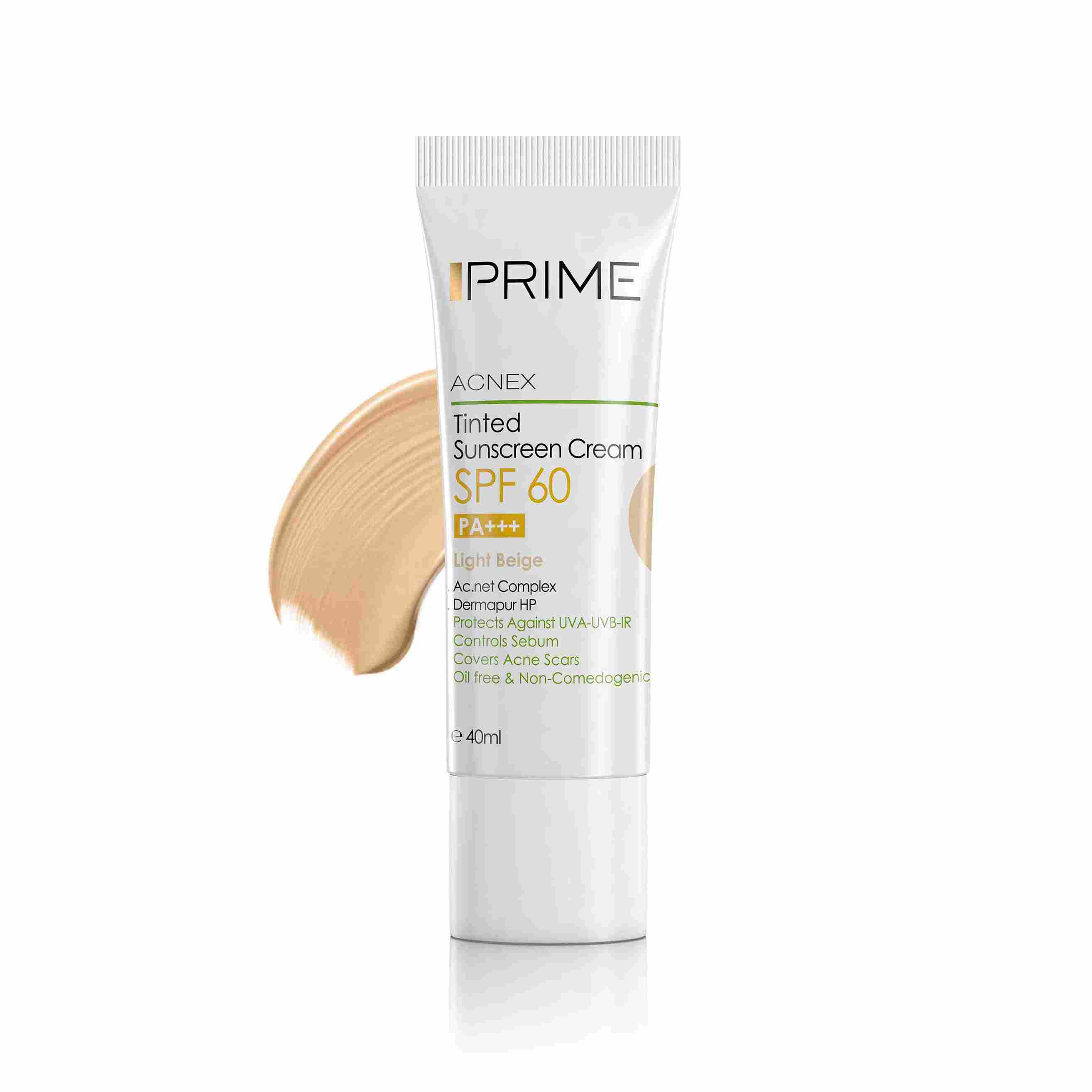 کرم ضد آفتاب رنگی پریم SPF 60 رنگ بژ روشن