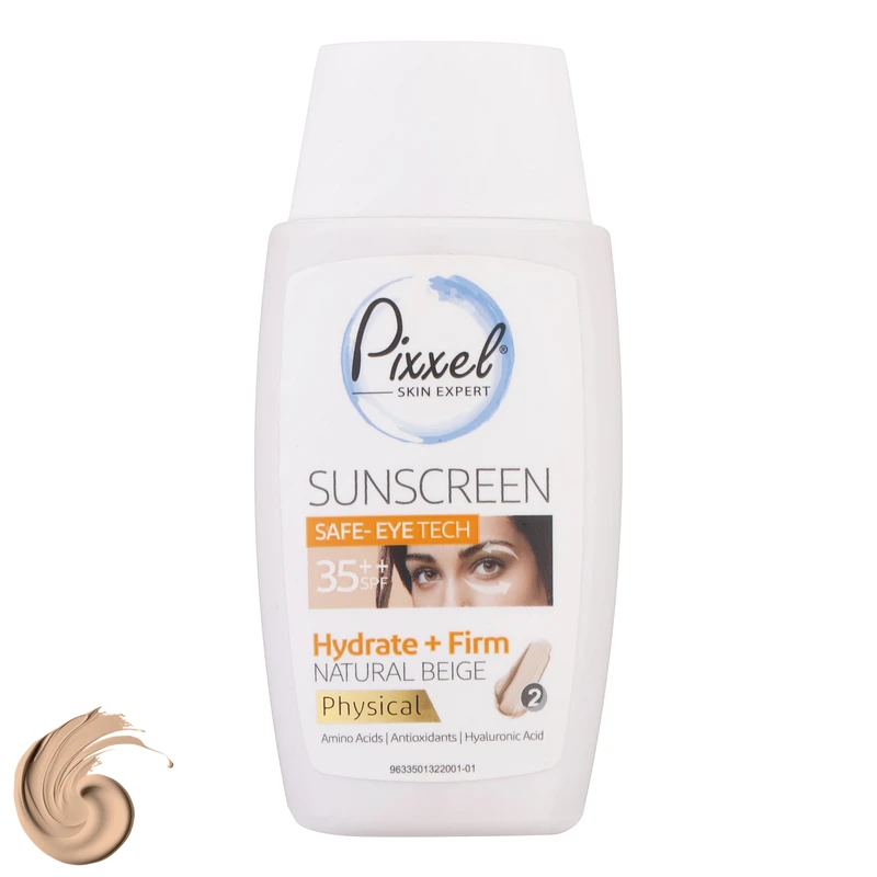 کرم ضد آفتاب دور چشم فیزیکال پیکسل SPF 35 - بژ طبیعی و بژ روشن