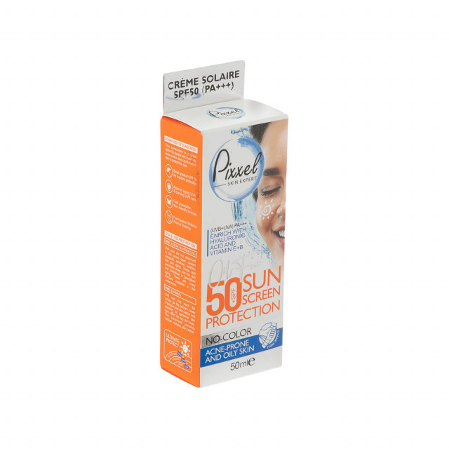 کرم ضد آفتاب پیکسل SPF 50 مناسب پوست های چرب، جوش دار و مختلط - بی رنگ