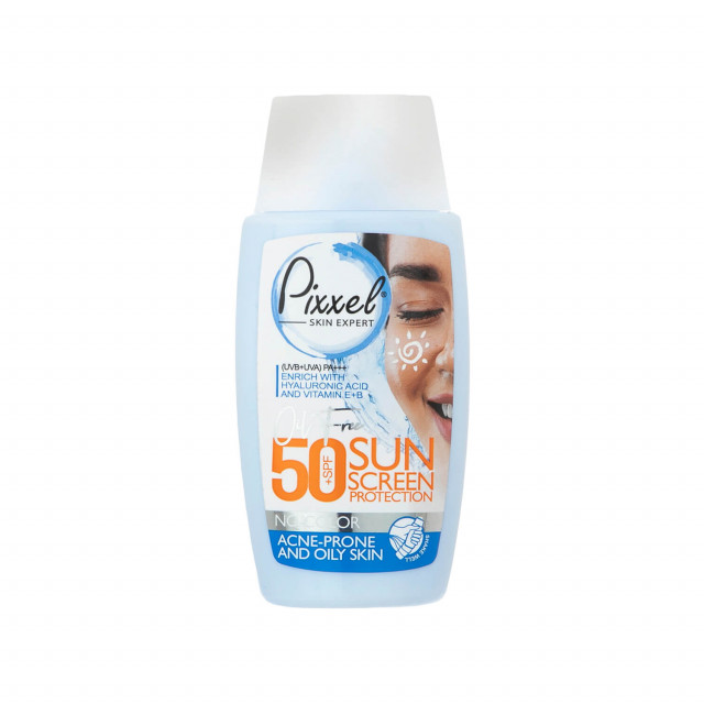 کرم ضد آفتاب پیکسل SPF 50 مناسب پوست های چرب، جوش دار و مختلط - بی رنگ