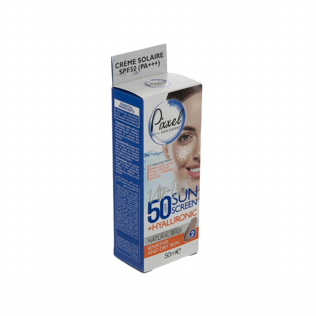 کرم ضد آفتاب پیکسل SPF 50 مناسب پوست های خشک تا نرمال و حساس شماره 2- بژ طبیعی