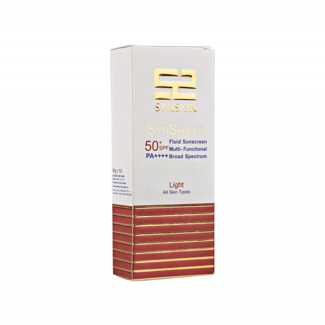 فلوئید ضد آفتاب SPF 50 ساین اسکین مدل ساین شیلد - رنگ لایت