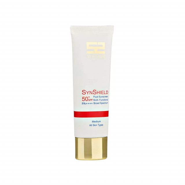 فلوئید ضد آفتاب SPF 50 ساین اسکین مدل ساین شیلد - رنگ مدیوم