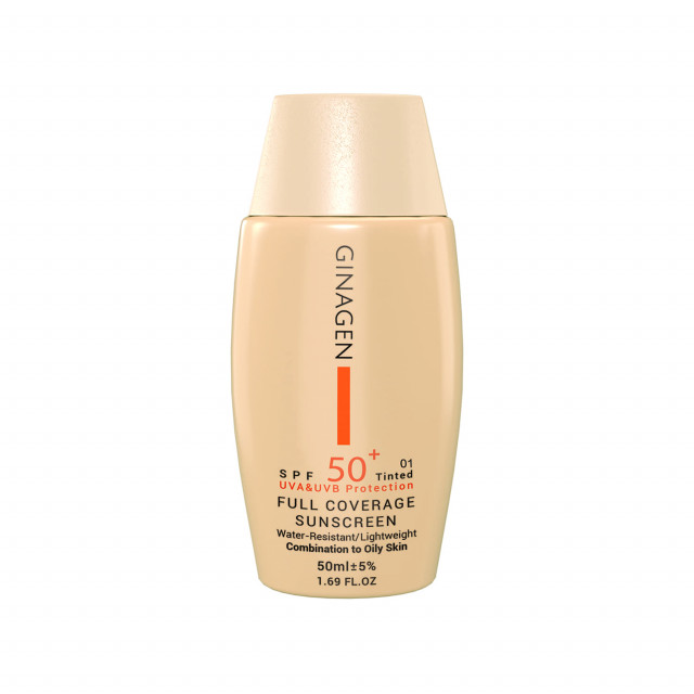 کرم ضد آفتاب SPF 50 ژیناژن شماره 01 مناسب پوست چرب و مختلط