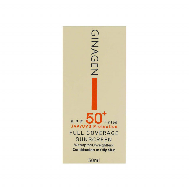 کرم ضد آفتاب SPF 50 ژیناژن شماره 01 مناسب پوست چرب و مختلط