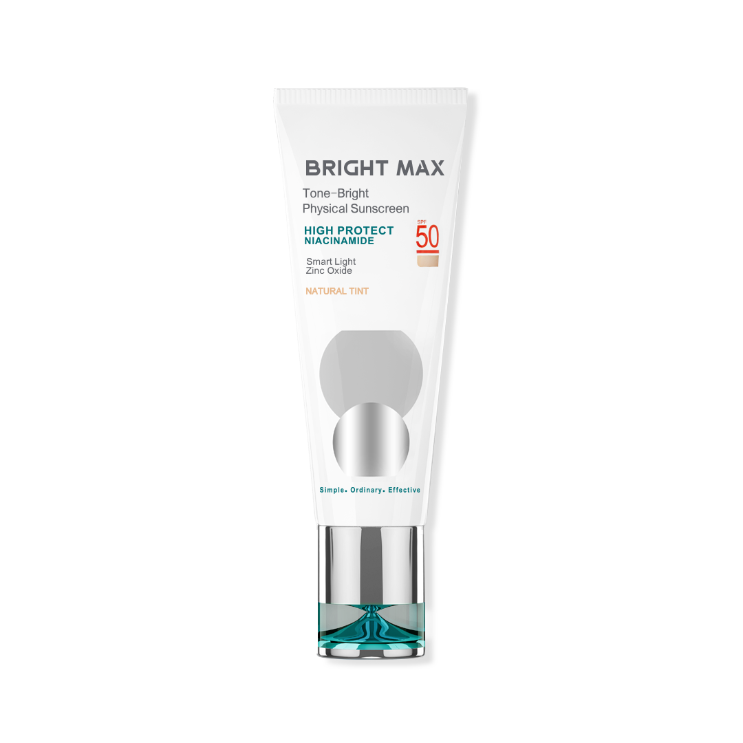 ضد آفتاب فیزیکال برایت مکس مدل تن برایت SPF50(رنگ طبیعی)