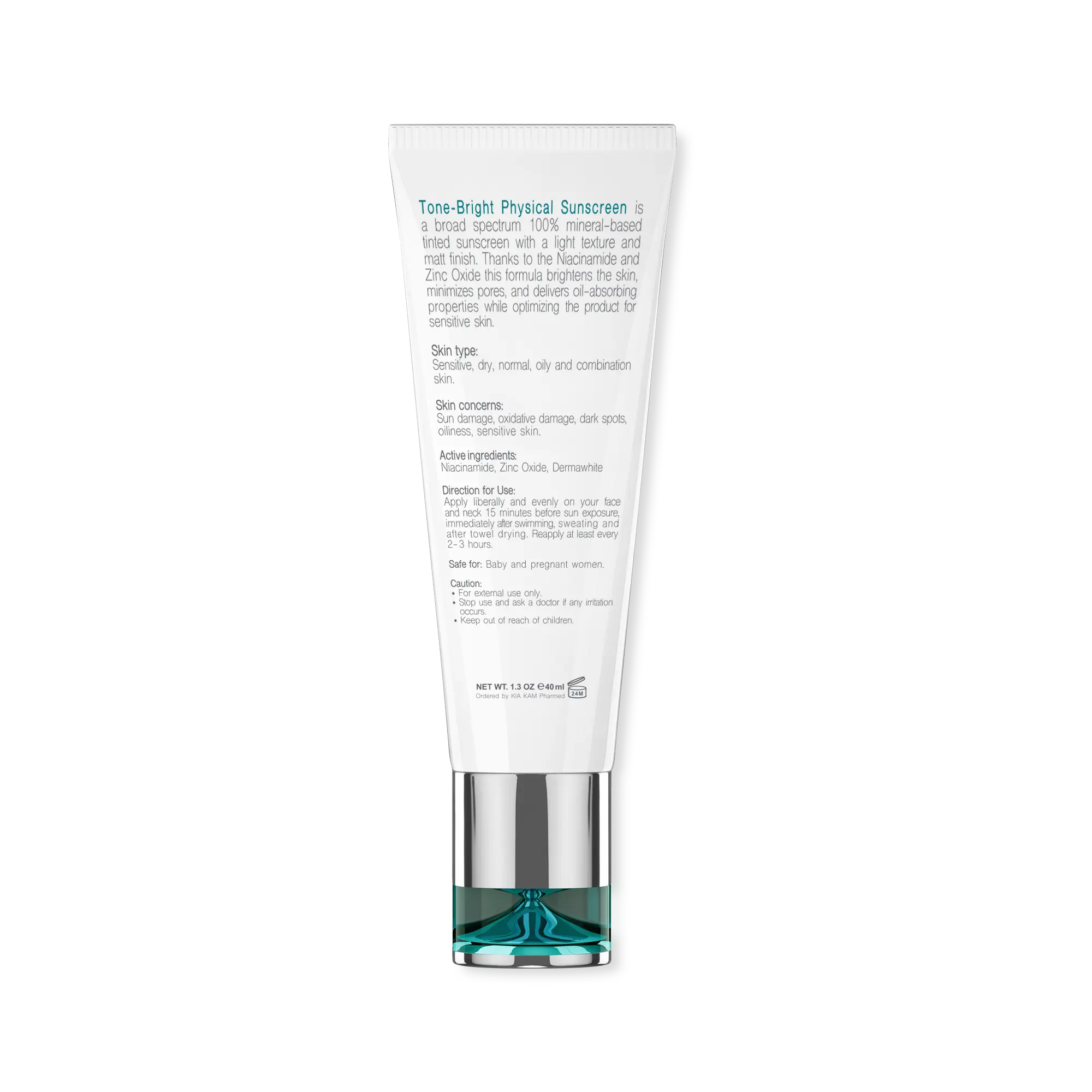 ضد آفتاب فیزیکال برایت مکس مدل تن برایت SPF50(رنگ طبیعی)