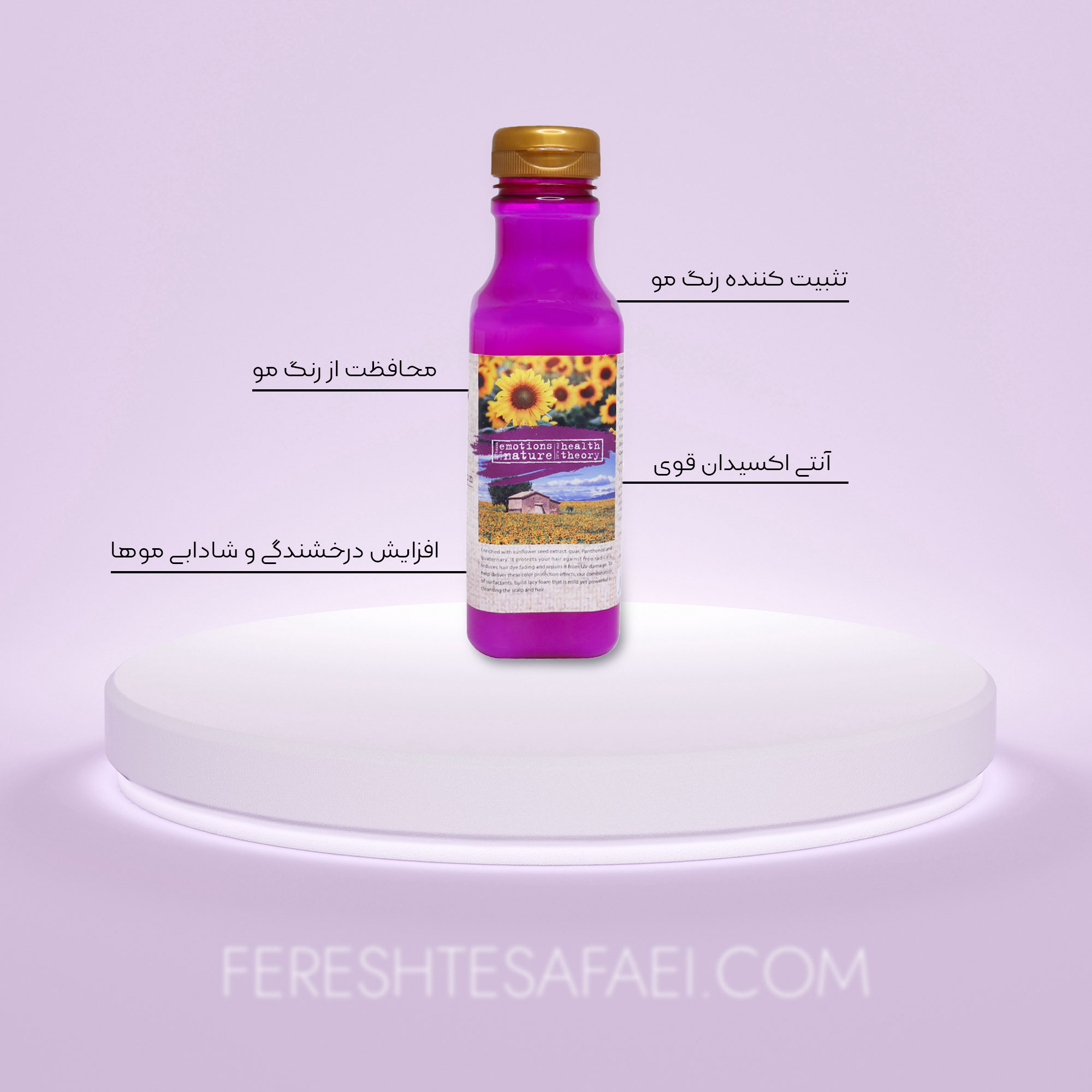 شامپو موهای رنگ شده آفتابگردان هلس تئوری