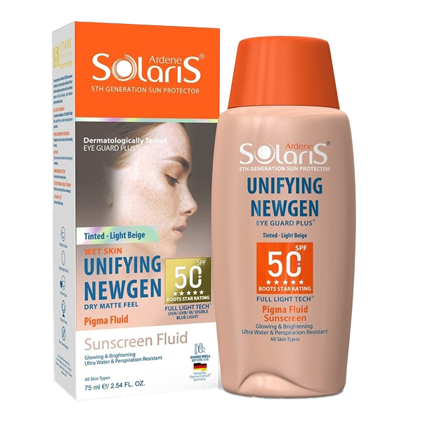 فلوئید ضد آفتاب یکدست کننده نیوژن آردن سولاریس (بژ روشن) SPF50
