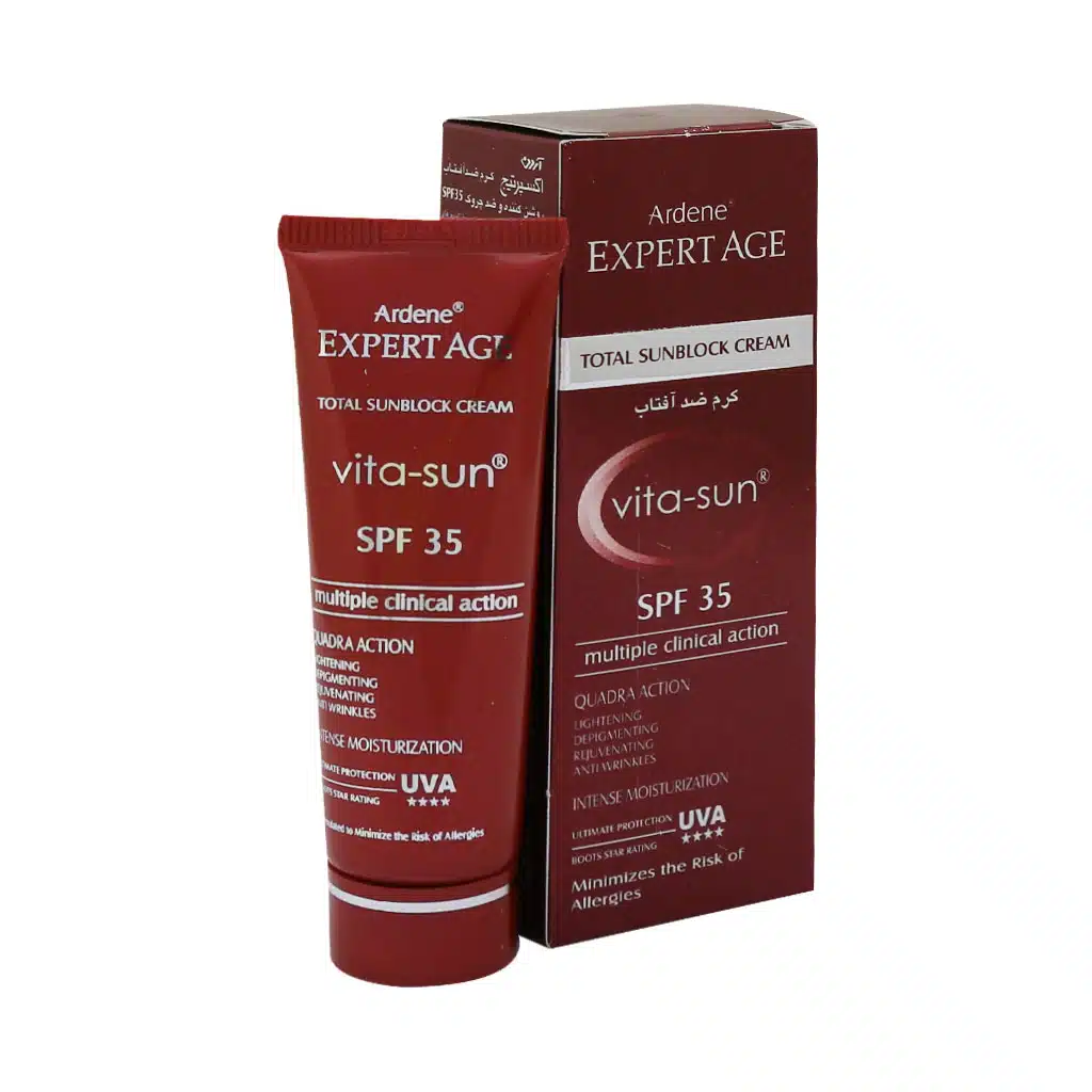 ضد آفتاب SPF35 ویتا سان اکسپرتیج آردن | آبرسان قوی، ضد لک، مناسب پوست خشک