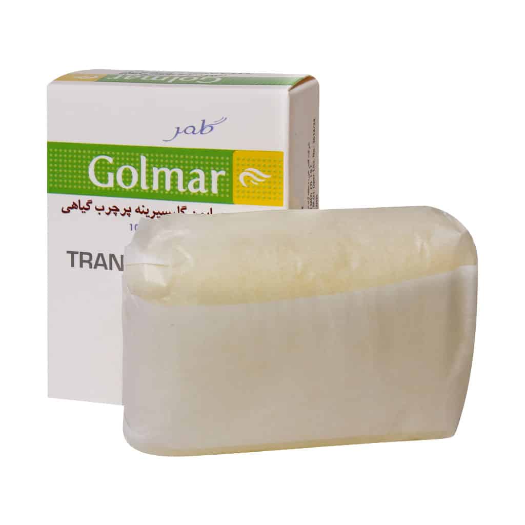صابون گلیسیرینه 6% گیاهی گلمر | آبرسان، نرم کننده، مناسب پوست خشک و حساس