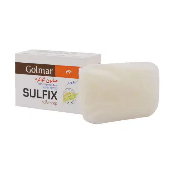 صابون گوگرد 10% سولفیکس گلمر | لایه بردار، ضد جوش، کنترل چربی، مناسب پوست چرب