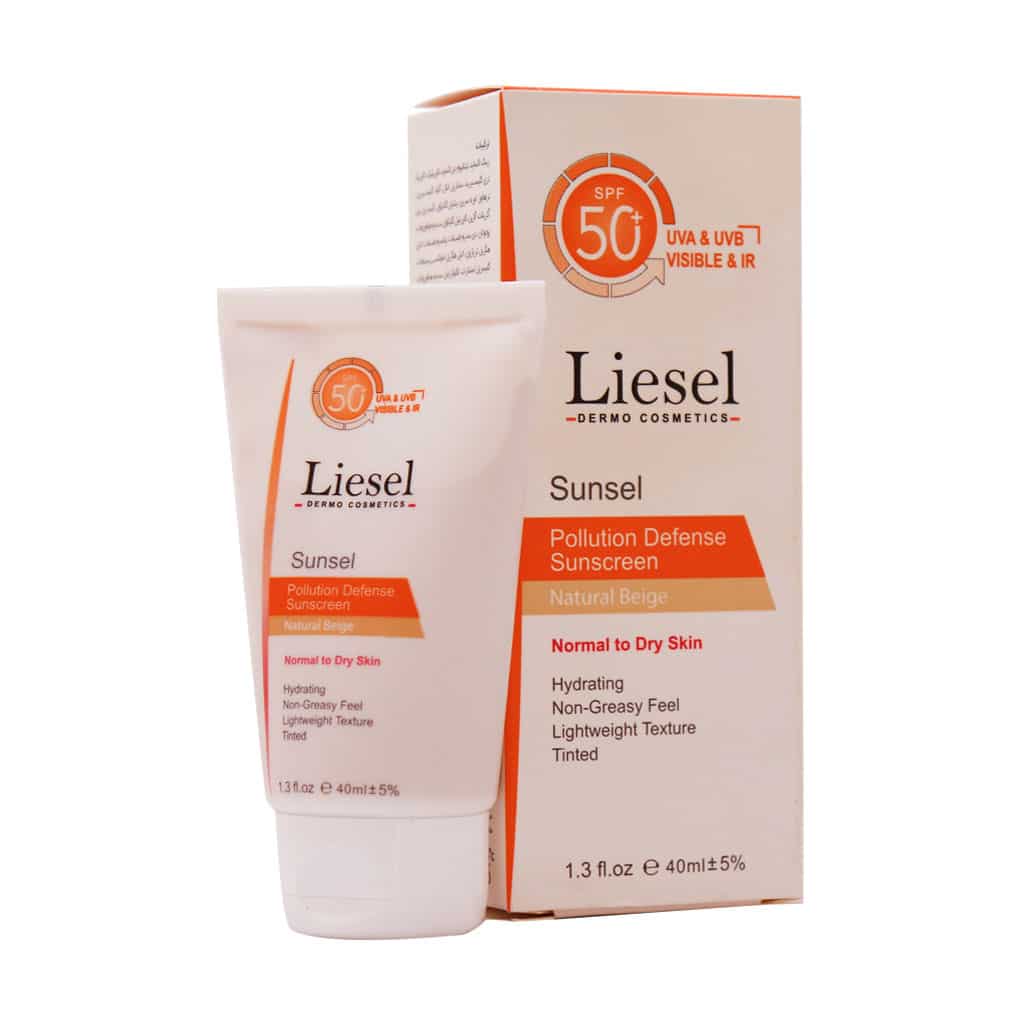 ضد آفتاب رنگی پوست خشک لایسل SPF 50 | آبرسان، پوشش طبیعی و محافظت کامل