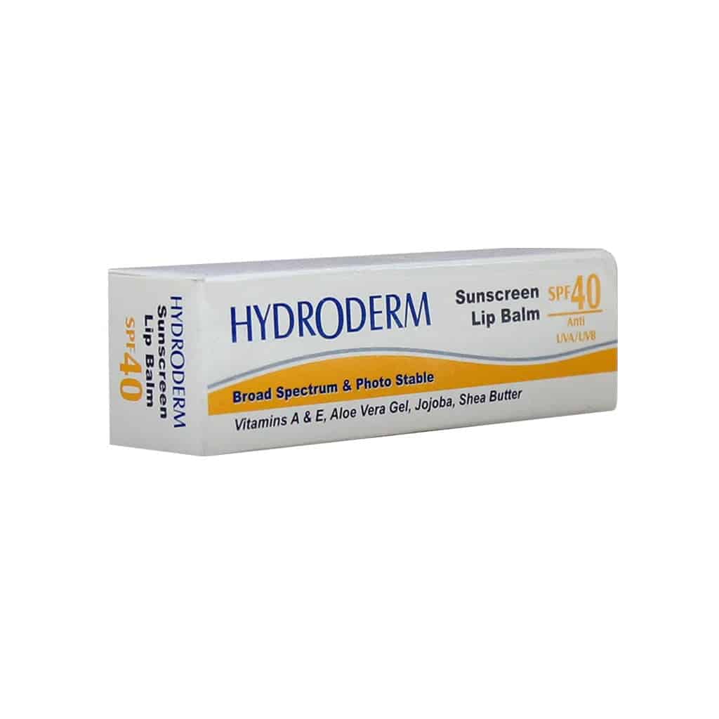 بالم لب ضد آفتاب SPF40 هیدرودرم: محافظت قوی، مرطوب کننده و ترمیم کننده
