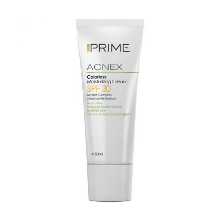 کرم مرطوب کننده فاقد رنگ SPF30 پریم: آبرسانی، ضد آفتاب و کنترل چربی پوست چرب