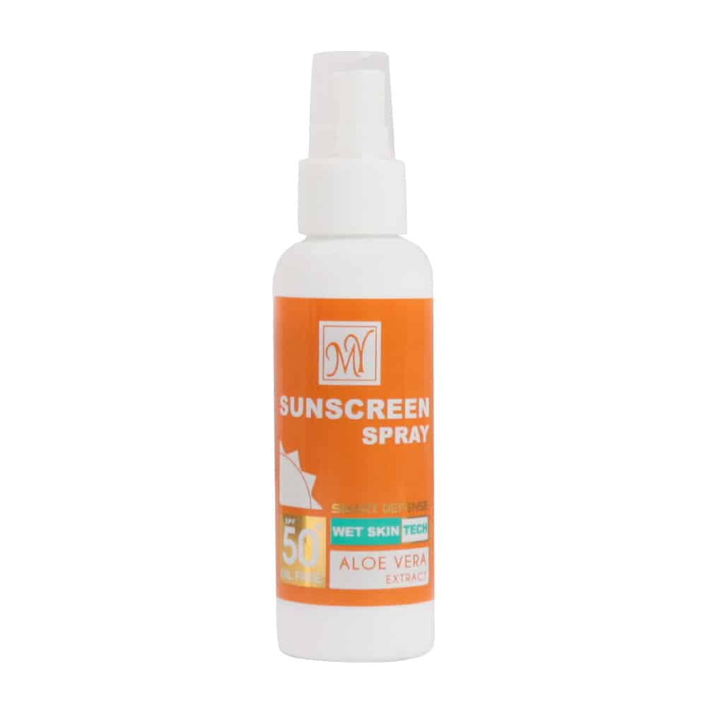 اسپری ضد آفتاب SPF50 مای فاقد چربی | محافظت کامل، سبک و آبرسان