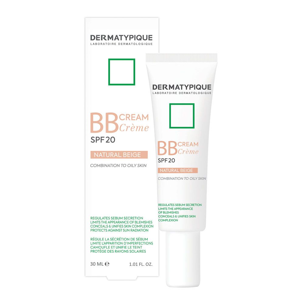بی بی کرم درماتیپیک SPF20: پوشاننده، آبرسان و کنترل‌کننده چربی برای پوست مختلط و چرب (2 رنگ)