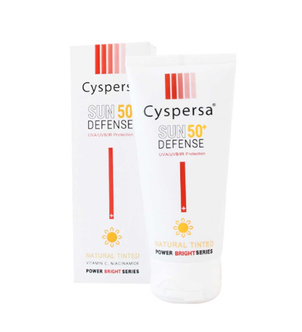 کرم ضد آفتاب رنگی روشن‌کننده سیسپرسا SPF 50 با رنگ طبیعی